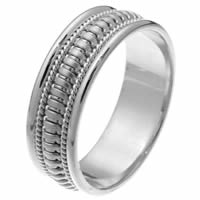 Item # 257261WE - Waves, Hand Crafted Wedding Ring