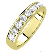 Item # 3001011E - 18K Diamond Wedding Band