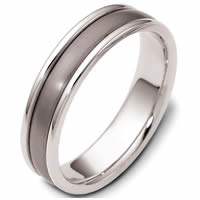 Item # 46799TE - Titanium & 18kt Classic Wedding Ring