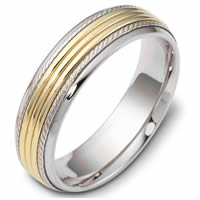 Item # 46833E - 18kt Two-Tone Classic Wedding Ring