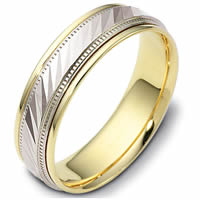 Item # 46836PE - Platinum & 18kt Classic Wedding Ring