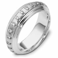 Item # 46921PD - Palladium Spinning Diamond Eternity Band