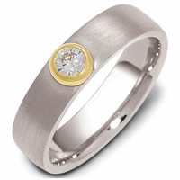 Item # 47147E - 18K Diamond Wedding Band ( 0.15ct)