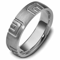 Item # 47493TI - Titanium Carved Wedding Ring