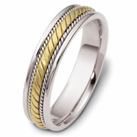 Item # 47554E - Hand Crafted and Carved Wedding Ring