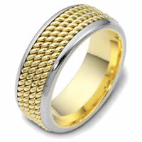 Item # 47570PE - Platinum & 18kt Handcrafted Wedding Ring