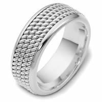 Item # 47570PP - Platinum Handcrafted Wedding Ring