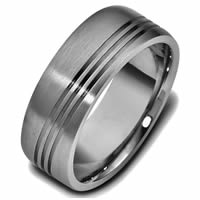 Item # 47694TI - Titanium Classic Carved Wedding Ring