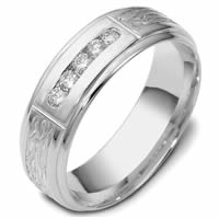 Item # 47764WE - 18K Gold Diamond Wedding Band