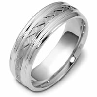 Item # 48031PP - Platinum Handcrafted Wedding Ring