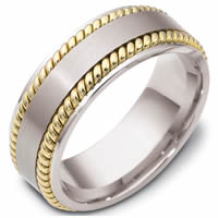 Item # 48039PE - Platinum & 18kt Classic Wedding Ring