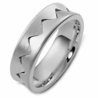 Item # 48152WE - Contemporary Two-Tone Wedding Ring