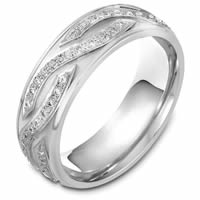 Item # 48164W - 14K White Gold Diamond Wedding Band