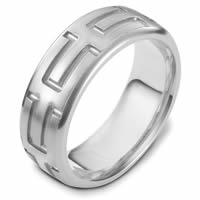 Item # 48444WE - Carved Wedding Ring