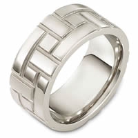 Item # 48478WE - Carved Wedding Ring