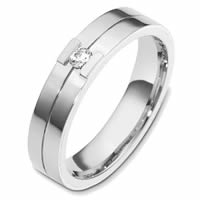 Item # 48620W - 14K Gold Diamond Wedding Band 