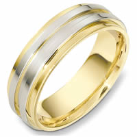 Item # 49001E - Two-Tone Contemporary Wedding Ring