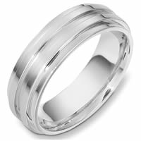 Item # 49001PP - Platinum Contemporary Wedding Ring