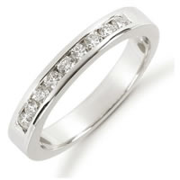 Item # 521219WE - 18K White Gold Diamond Anniversary Band