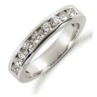 Item # 521249WE - 18K White Gold Diamond Anniversary Band