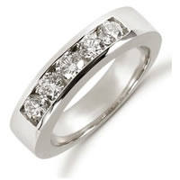 Item # 521265PD - Palladium Diamond Anniversary Band