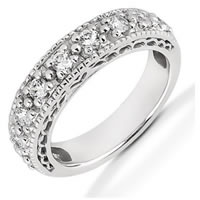 Item # 521453WE - 18K White Gold Diamond Anniversary Band
