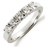 Item # 52453WE - 18K White Gold Diamond Anniversary Band