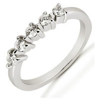 Item # 525061WE - 18K White Gold Diamond Anniversary Band