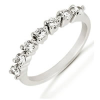 Item # 525064WE - 18K White Gold Diamond Anniversary Band