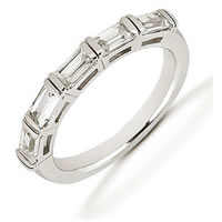 Item # 52846PD - Palladium Baguette Diamond Anniversary Band