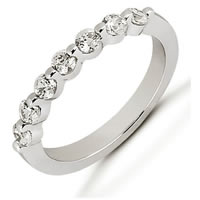 Item # 52928WE - 18Kt White Gold Diamond Anniversary Band