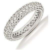 Item # 53458WE - 18Kt White Gold Diamond Eternity Band 