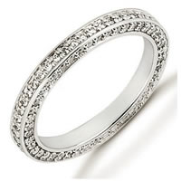 Item # 53464PD - Palladium Diamond Eternity Band