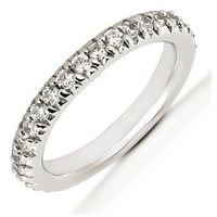 Item # 5412009W - 14K White Gold Diamond Anniversary Band