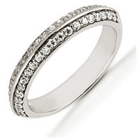 Item # 5412929WE - 18Kt White Gold Diamond Anniversary Band