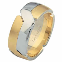 Item # 6873110 - !4Kt Two-Tone Wedding Ring. Tied Together