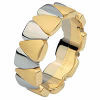 Item # 6873210E - 18 Kt Two-Tone Wedding Ring