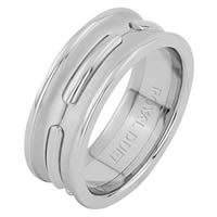Item # 6873901WE - 18 Kt White Gold Wedding Ring