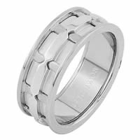 Item # 6874120W - 14 Kt White Gold Wedding Ring