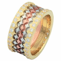 Item # 68753102DE - Tri-Color Diamond Eternity Ring