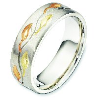 Item # 7741 - 14K Tricolor Wedding Band