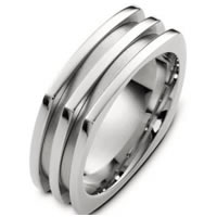 Item # A125781W - 14K White Gold Wedding Ring