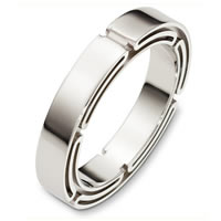 Item # A129921W - 14 Kt White Gold Wedding Band
