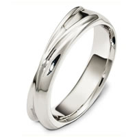 Item # A130261W - 14 Kt White Gold Wedding Band