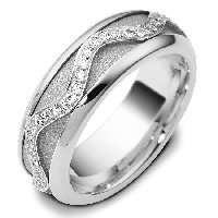 Item # A7769W - 14K Diamond Wedding Band