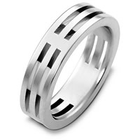 Item # B125801WE - 18K White Gold Wedding Band