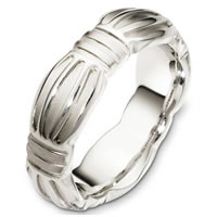 Item # B126801WE - 18 Kt White Gold Wedding Band