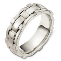 Item # B129531WE - 18 Kt White Gold Wedding Band