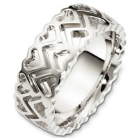 Item # B130361WE - 18 Kt White Gold Wedding Band