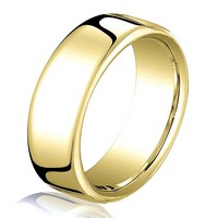 Item # B25843 - 14kt Yellow Gold 6.5 mm Comfort Fit Wedding Band